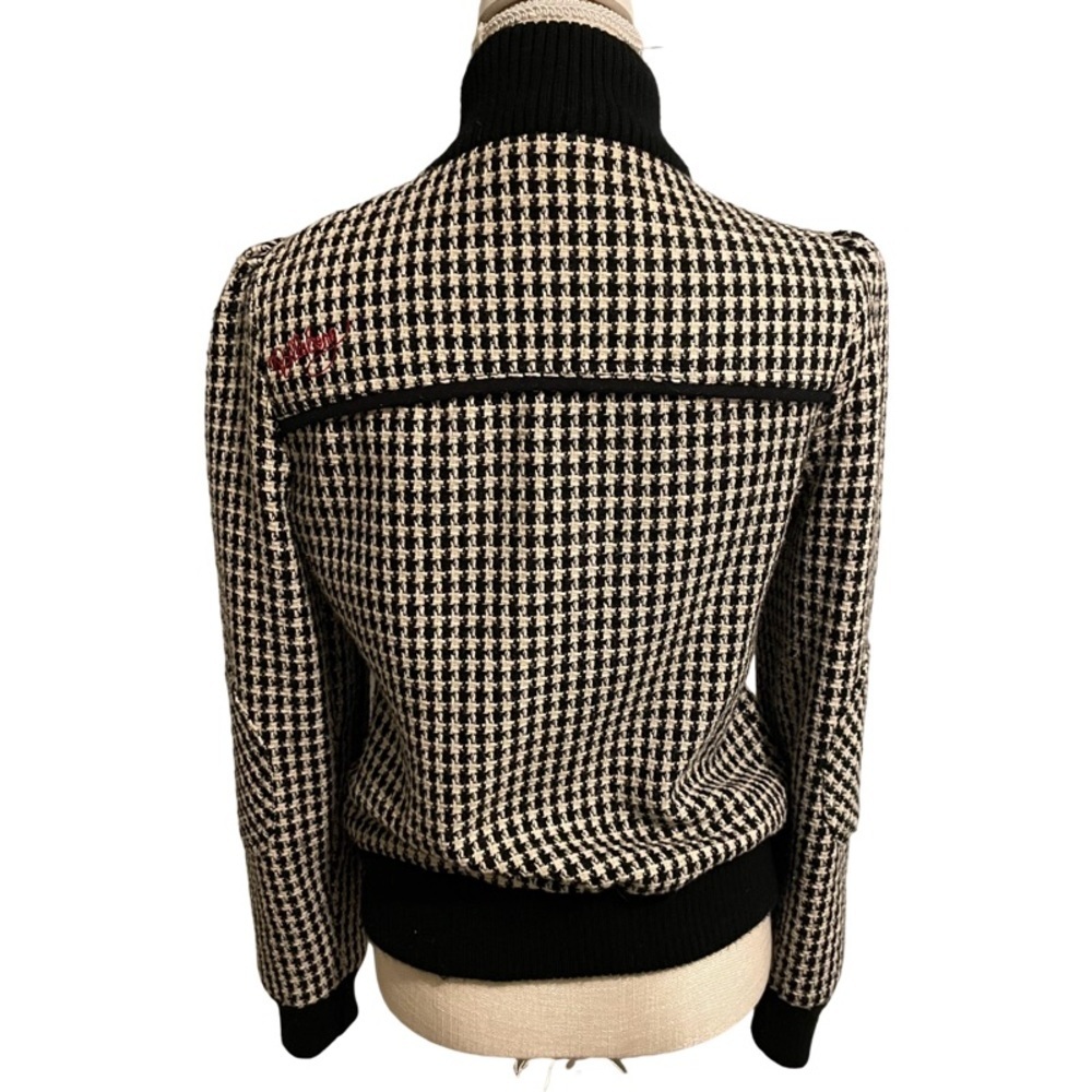 Billabong Vintage Houndstooth Bomber Jacket - Picture 3 of 10